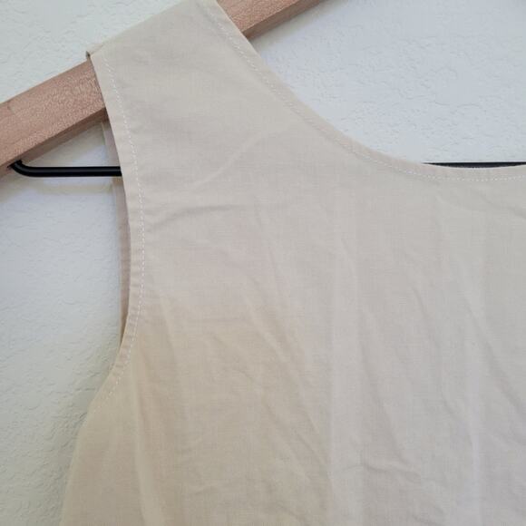 Flapper Dress Child Vintage Costume Gold and White Lace Fringe Youth Medium - Picture 9 of 11